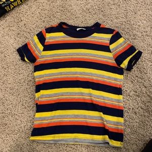 stripes short sleeve shirt